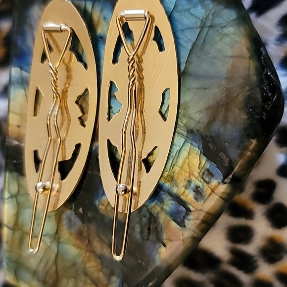 Vintage Cloisonne Barrettes - Picture 3 of 4